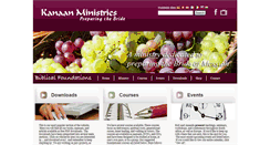 Desktop Screenshot of kanaanministries.org