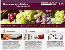 Tablet Screenshot of kanaanministries.org